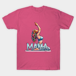 Yoga Mama,Mothers Day, Yoga Mom Birthday T-Shirt